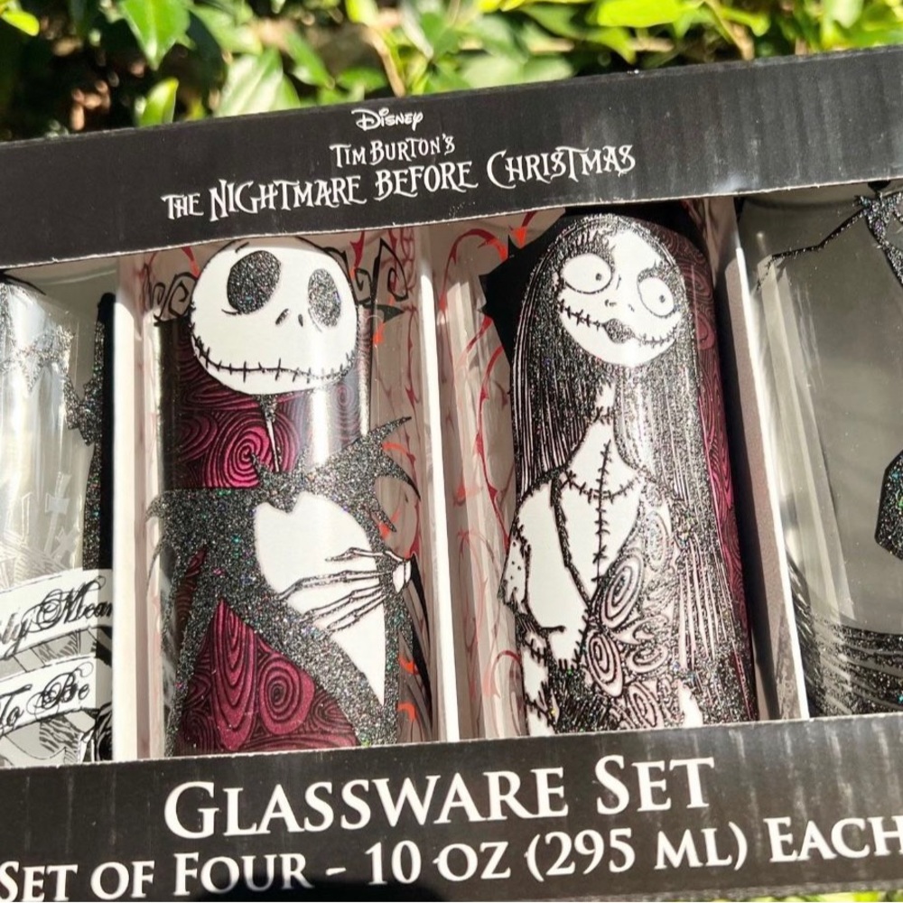 Nightmare Before Christmas glassware set (4 cups)